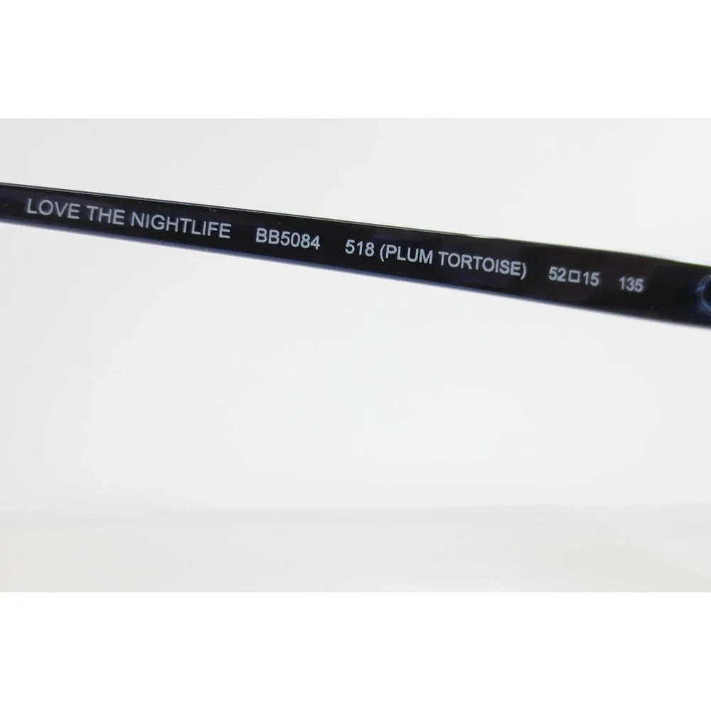 Bebe Love The Nightlife BB5084 518 Plum Tortoise Eyeglass Frames 52-15-135